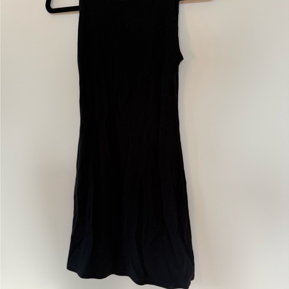 Reformation Black Ribbed mini dress - Picture 3 of 5